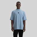 BARCHETTA T-SHIRT OVERSIZE FADED DENIM - Monastery | Tienda Oficial Colombia