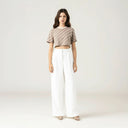 BRITANIA CROP TOP WOMEN TAUPE GRAY - Monastery | Tienda Oficial Colombia