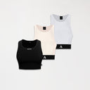 ESSENTIALS SET KNITTED TOP WOMEN GISELE - SNOW - Monastery | Tienda Oficial Colombia