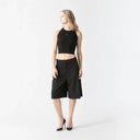 FAIRY KNITTED CROP TOP WOMEN BLACK - Monastery | Tienda Oficial Colombia