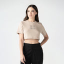 FIDDA CROP TOP WOMEN SIMPLY TAUPE - Monastery | Tienda Oficial Colombia