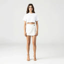 INDIRA CROP TOP WOMEN WHITE - Monastery | Tienda Oficial Colombia