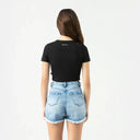 KAIA CROP TOP WOMEN BLACK - Monastery | Tienda Oficial Colombia