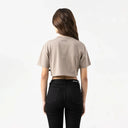 LEIRE CROP TOP WOMEN TAUPE GRAY - Monastery | Tienda Oficial Colombia