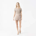 MELINA T - SHIRT WOMEN TAUPE GRAY - Monastery | Tienda Oficial Colombia
