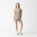 MERLE T - SHIRT WOMEN TAUPE GRAY - Monastery | Tienda Oficial Colombia