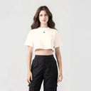 NAIA CROP TOP WOMEN WHITECAP GRAY - Monastery | Tienda Oficial Colombia
