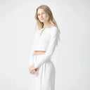 NEWBURY CROP TOP WOMEN WHITE - Monastery | Tienda Oficial Colombia