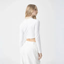 NEWBURY CROP TOP WOMEN WHITE - Monastery | Tienda Oficial Colombia