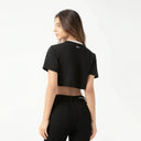 NOORA CROP TOP WOMEN BLACK - Monastery | Tienda Oficial Colombia