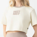 NOORA CROP TOP WOMEN WHITE ASPARAGUS - Monastery | Tienda Oficial Colombia