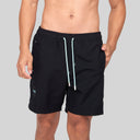 RACOTIS BLACK SWIM SHORT | Monastery Couture