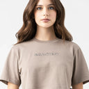 ROISIN CROP TOP WOMEN TAUPE GRAY - Monastery | Tienda Oficial Colombia