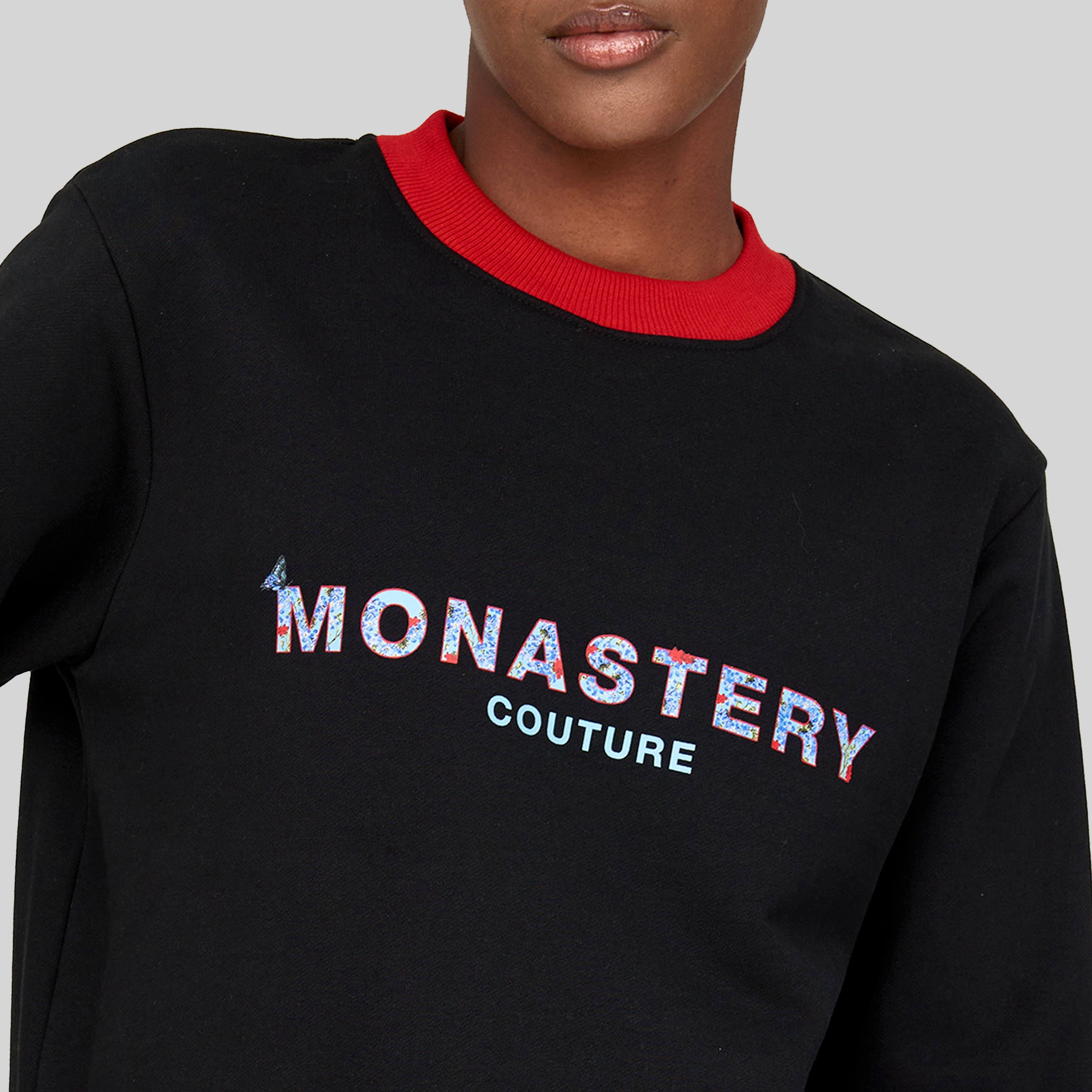ROXANA BLACK SWEATSHIRTS - Monastery