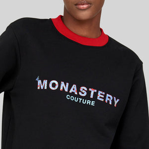 ROXANA BLACK SWEATSHIRTS - Monastery