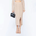 SOSIE KNITTED SET WOMEN WARM TAUPE - Monastery | Tienda Oficial Colombia
