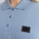 SUZUKA T-SHIRT POLO WOMEN FADED DENIM - Monastery | Tienda Oficial Colombia