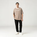 WARMBLOOD T - SHIRT OVERSIZED MEN TAUPE GRAY - Monastery | Tienda Oficial Colombia