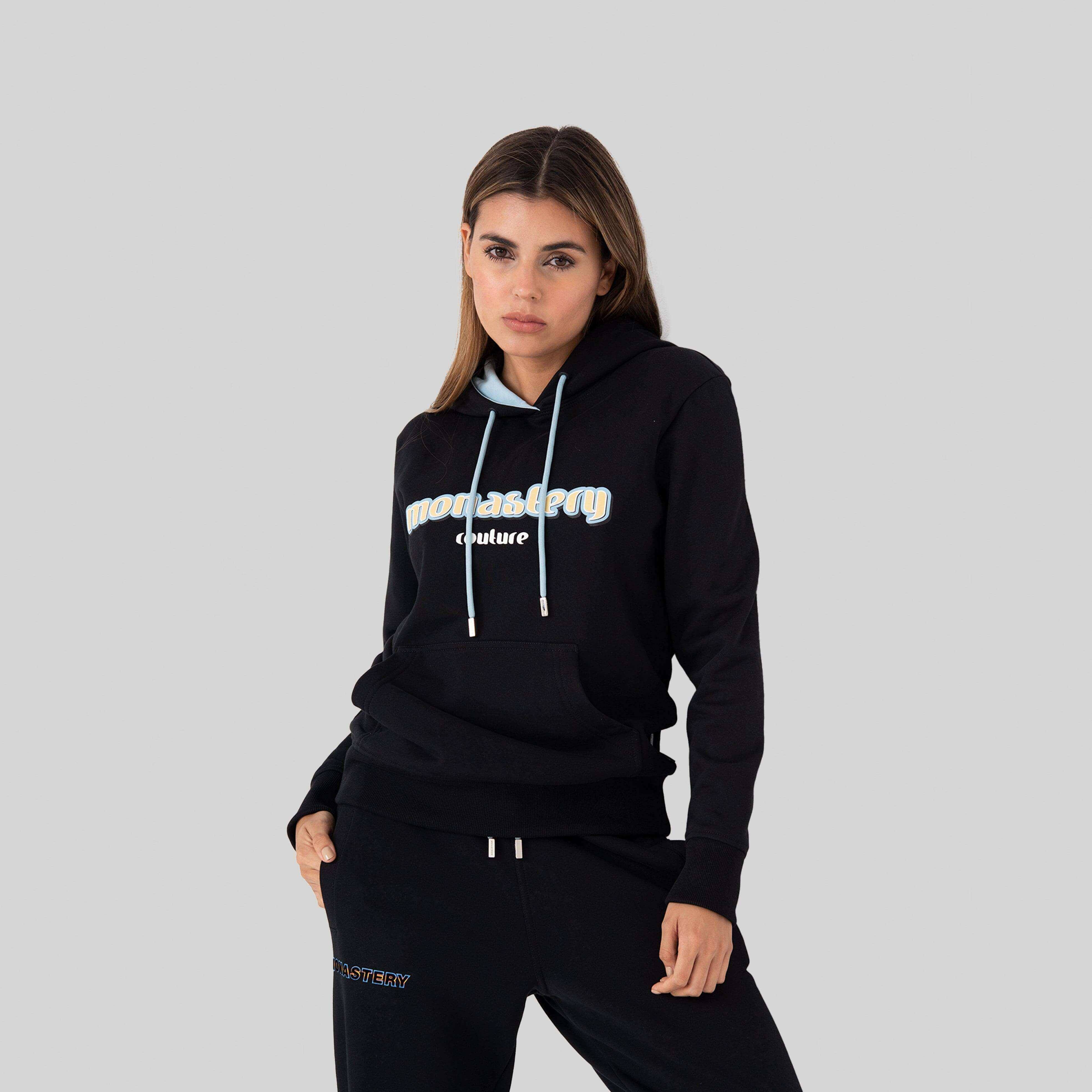 AQUARIUS BLACK HOODIE - Monastery