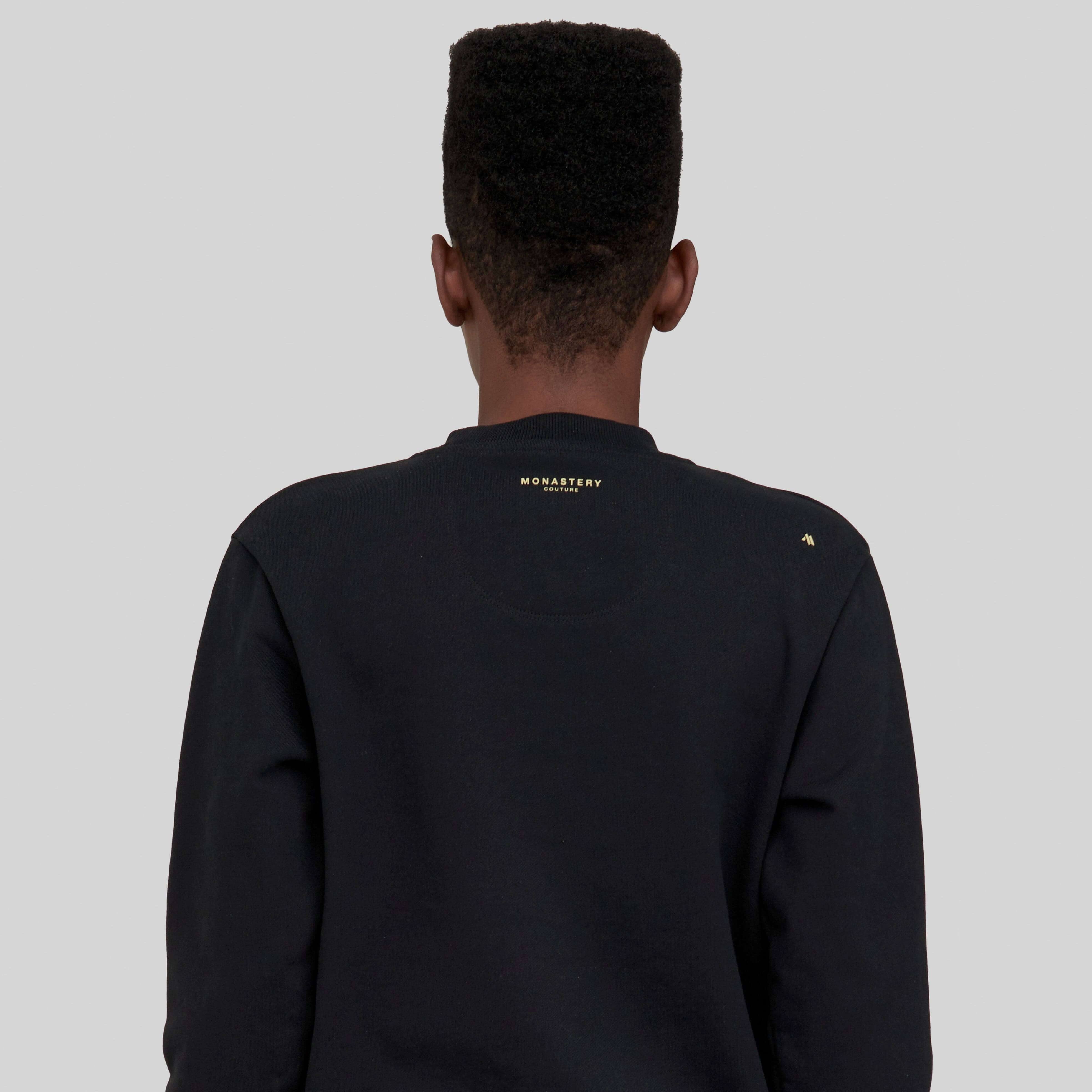 ASINE BLACK SWEATSHIRTS - Monastery