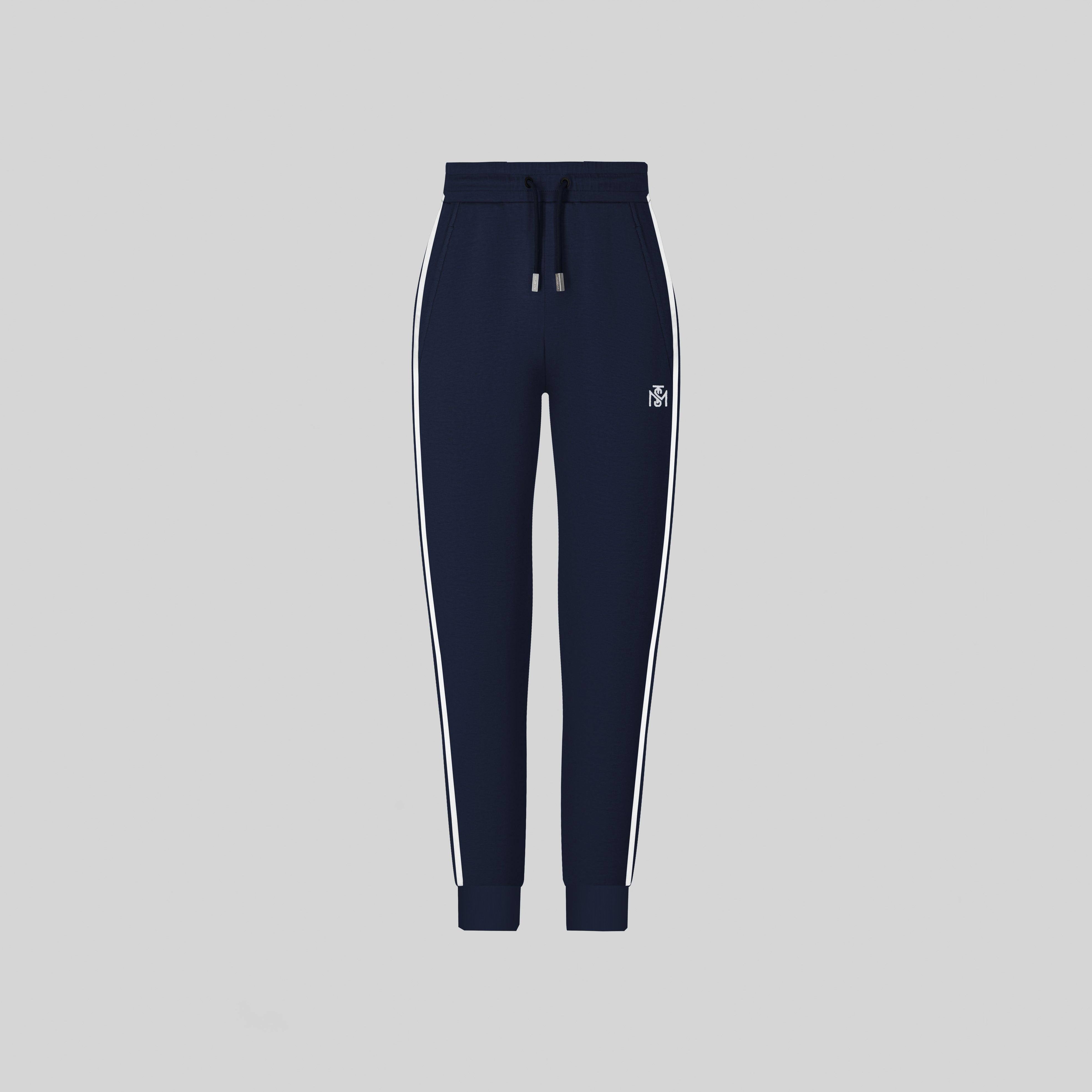 BERENICES NAVY SPORT TROUSERS - Monastery
