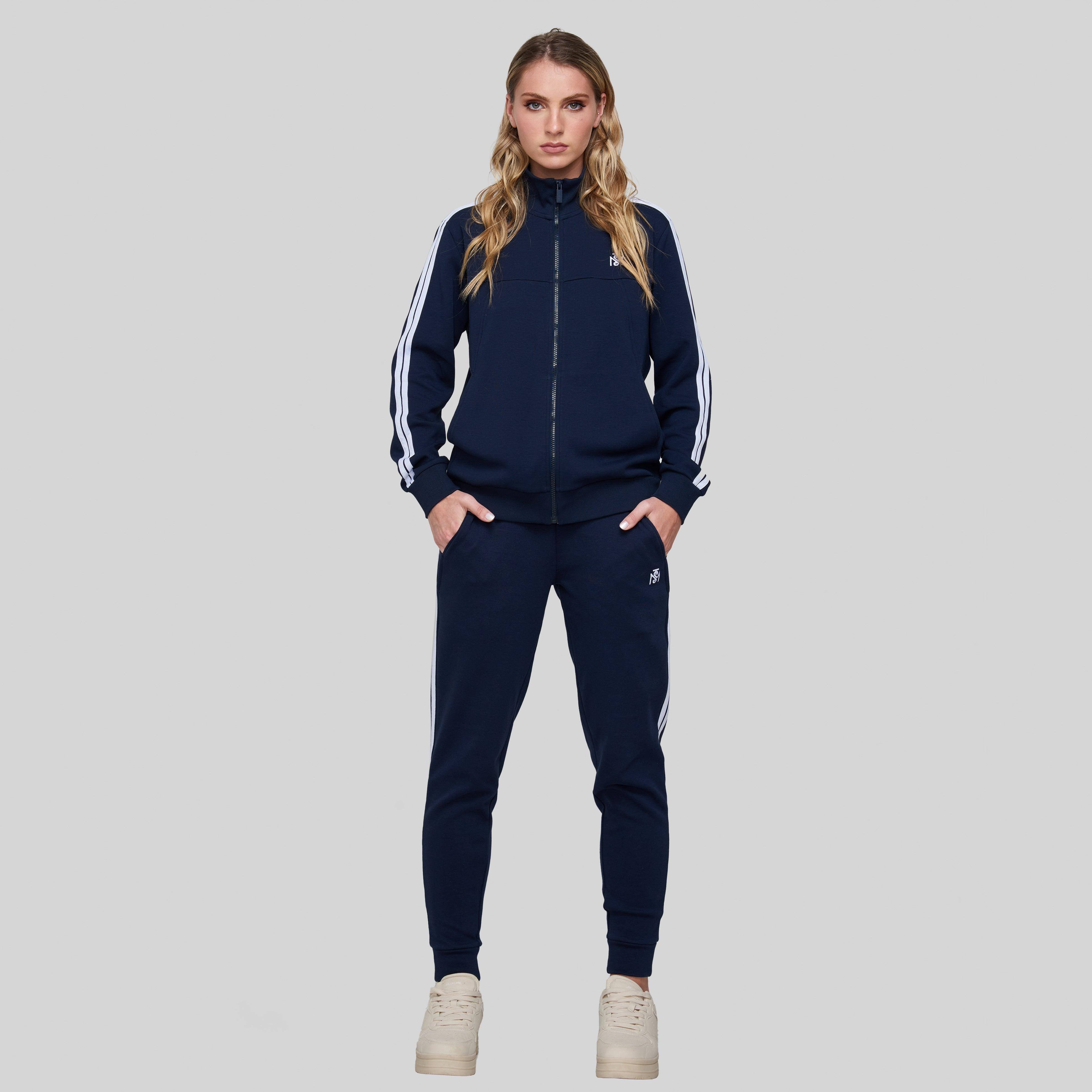 BERENICES NAVY SPORT TROUSERS - Monastery