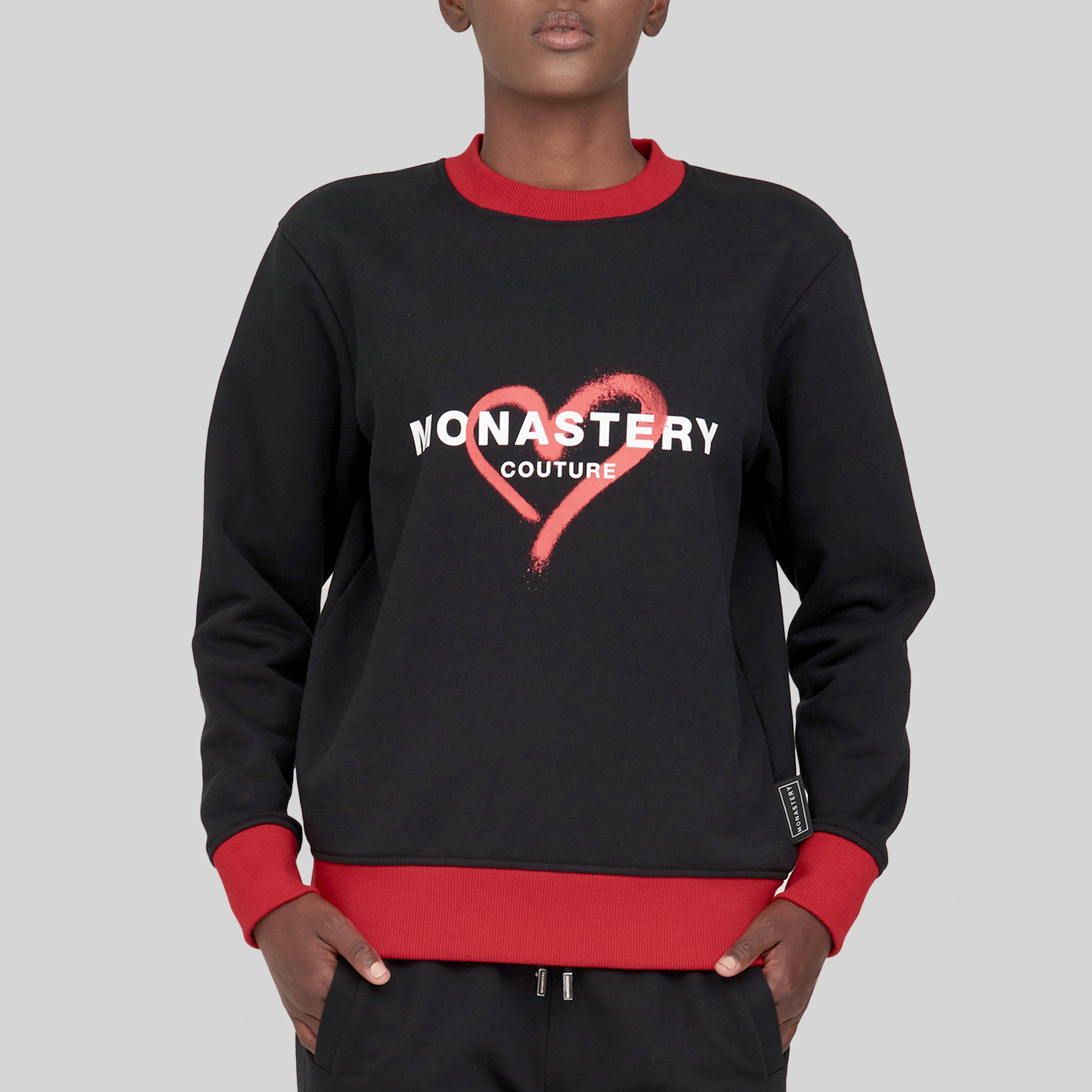 XENA BLACK SWEATSHIRTS - Monastery